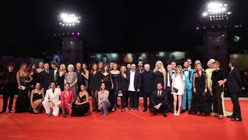 Foto di gruppo al Filming Italy Movie Award di Venezia